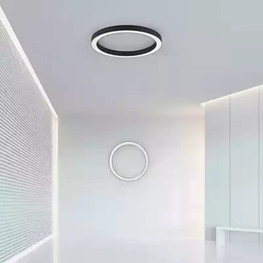 LED-Deckenlampe PURE Lines, Ø 50 cm, anthrazit, CCT, Remote günstig online kaufen