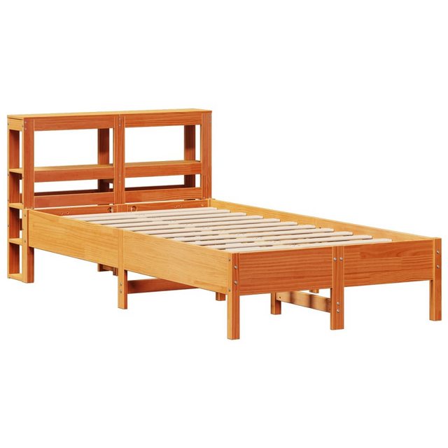 vidaXL Bett, Massivholzbett ohne Matratze Wachsbraun 75x190 cm Kiefernholz günstig online kaufen