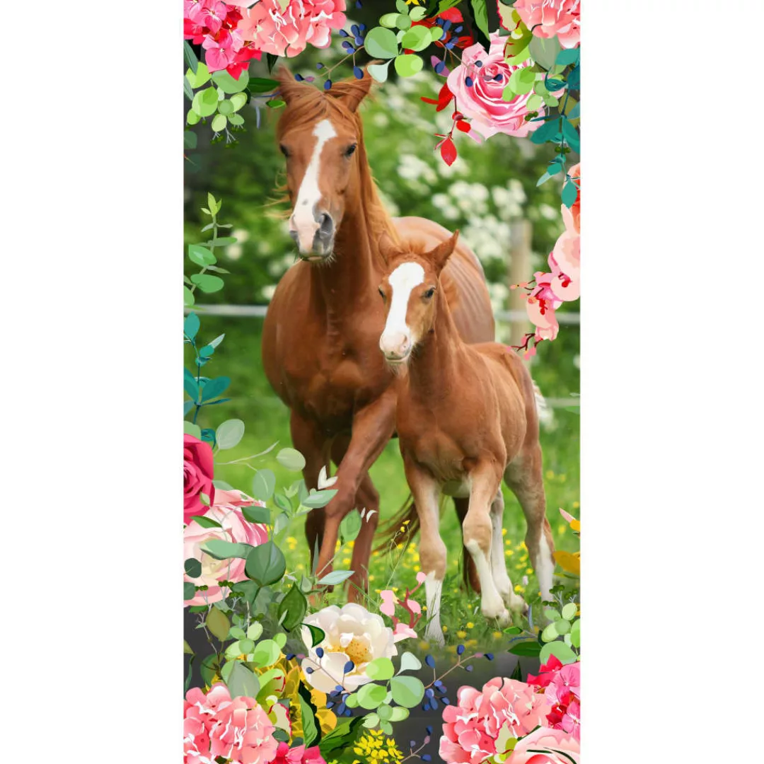 Good Morning Strandtuch Foal 75×150 Cm Mehrfarbig günstig online kaufen