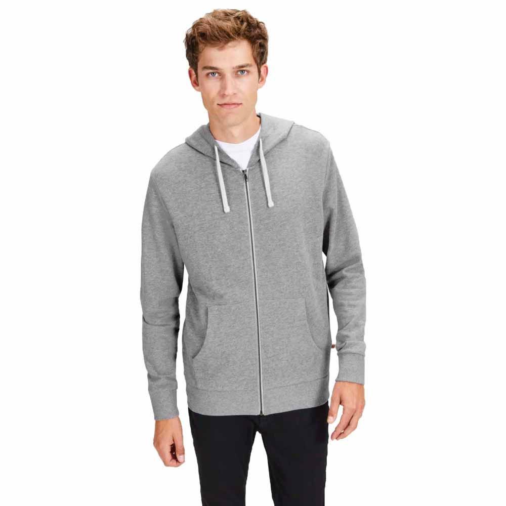 Jack & Jones Eholmen Sweatshirt Mit Reißverschluss 2XL Light Grey Melange günstig online kaufen