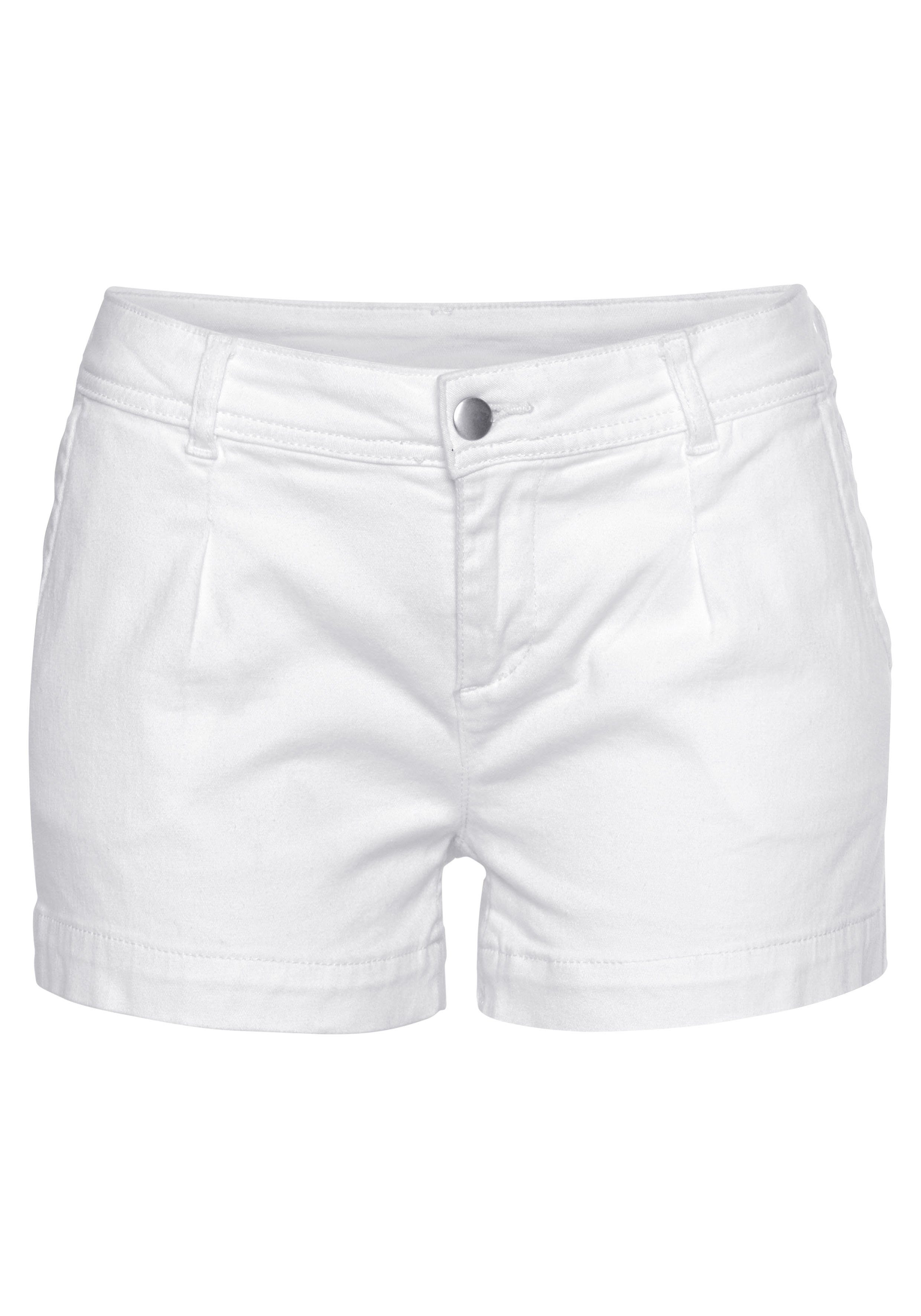 LASCANA Shorts aus Baumwollstretch mit Taschen, günstig online kaufen