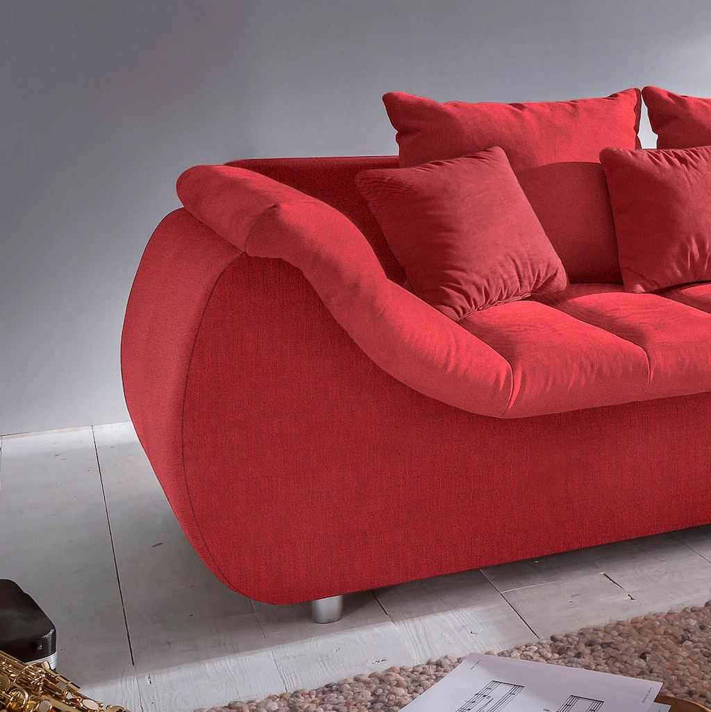 INOSIGN Ecksofa "Imola elegant und bequem, aktuelle Steppung im Sitz, L-For günstig online kaufen