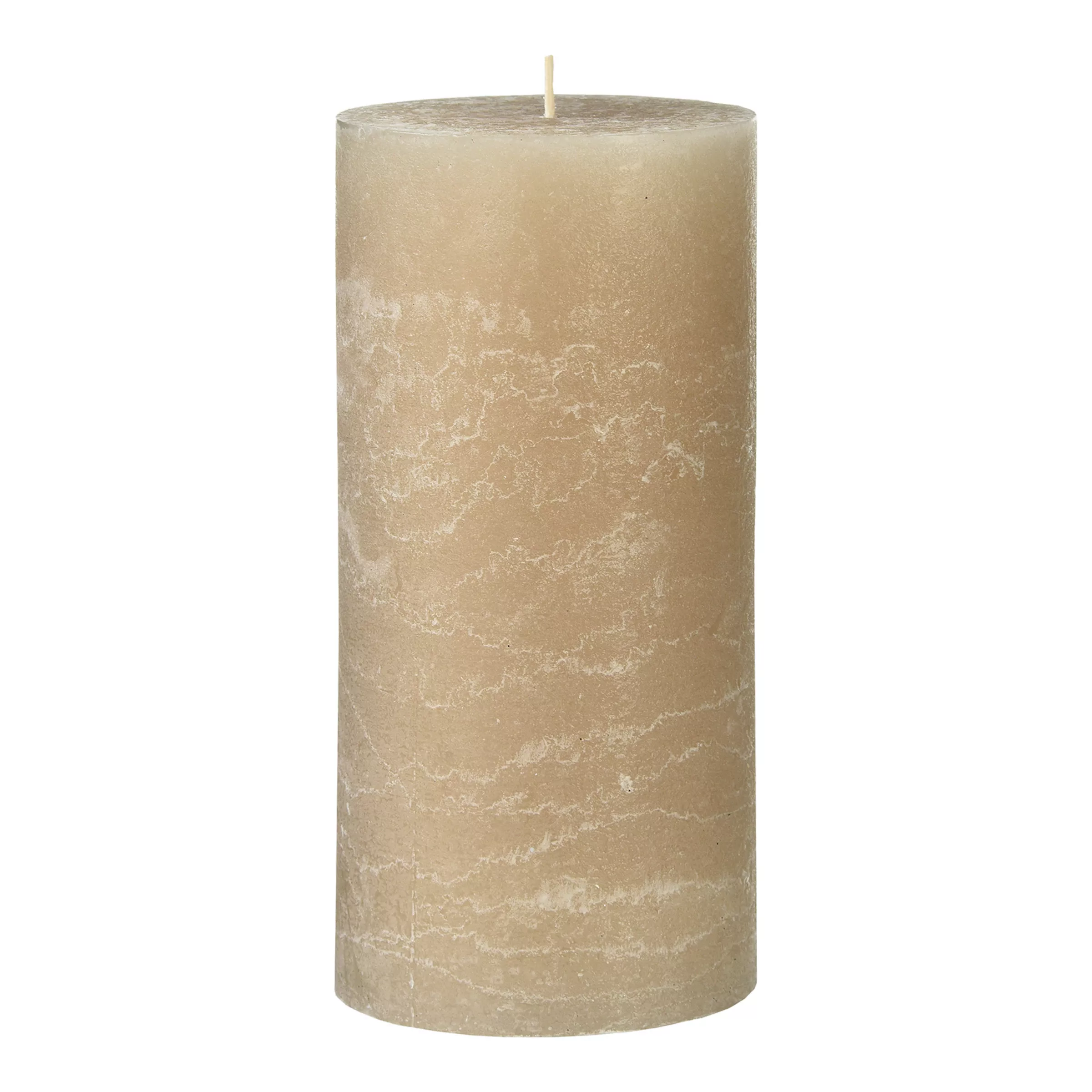 Kerze RUSTIC ca. D10xH21cm, natur günstig online kaufen