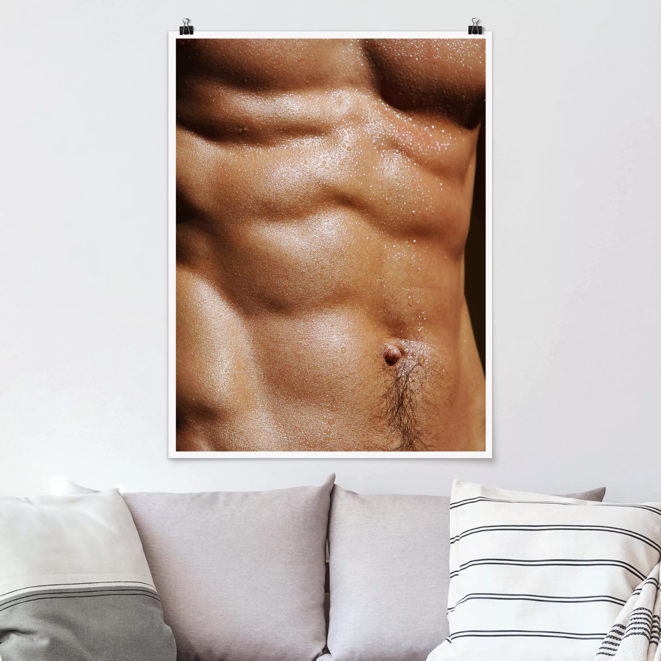 Poster Akt & Erotik - Hochformat What a Man günstig online kaufen