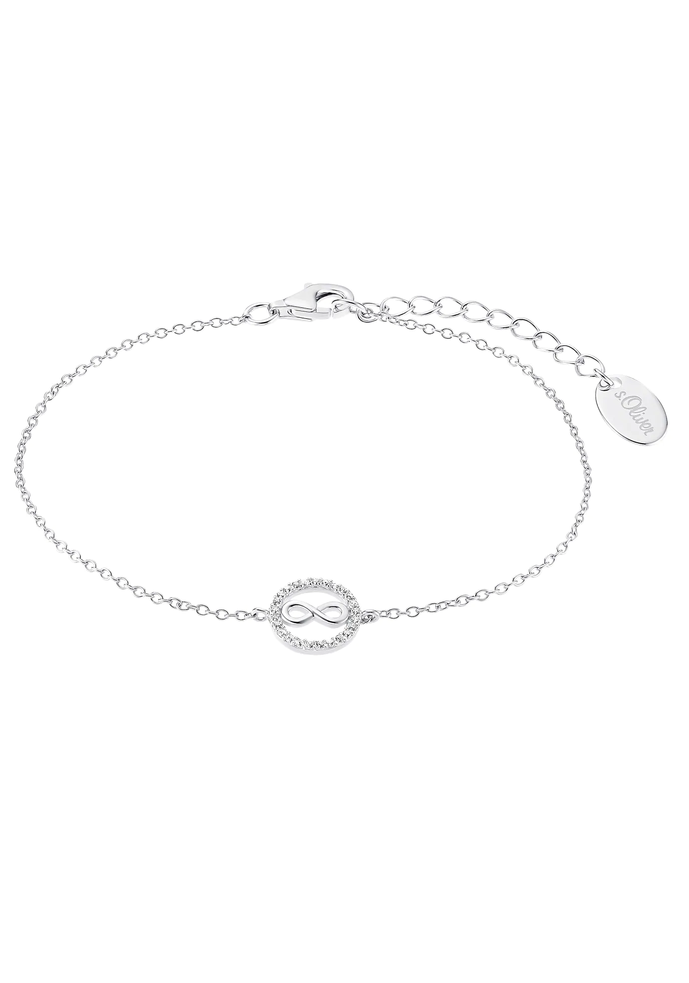 s.Oliver Armband "Infinity/Unendlichkeitsschleife, 2032571", mit Zirkonia ( günstig online kaufen