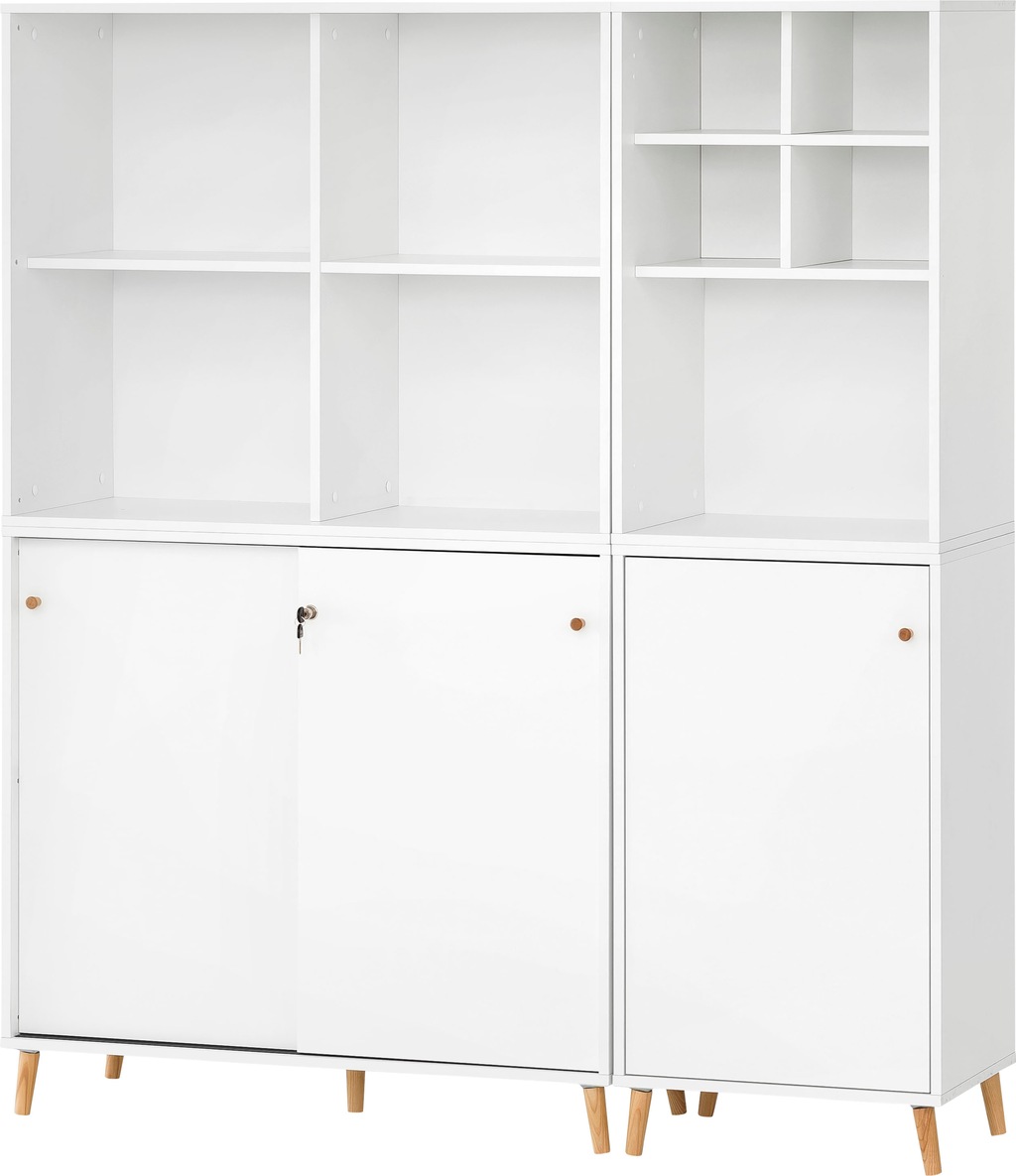 Schildmeyer Büromöbel-Set "Serie 500", bestehend aus 2 Regalen, 2 Schränken günstig online kaufen