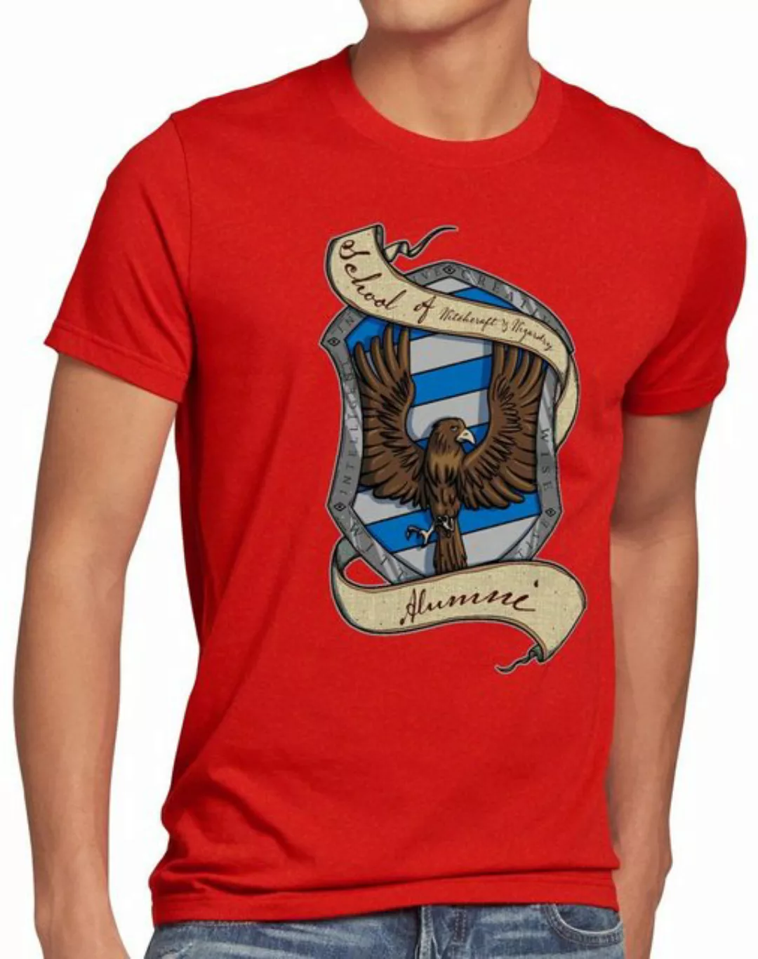 style3 Print-Shirt Herren T-Shirt Haus Adler Hut schule zauberei luft potte günstig online kaufen