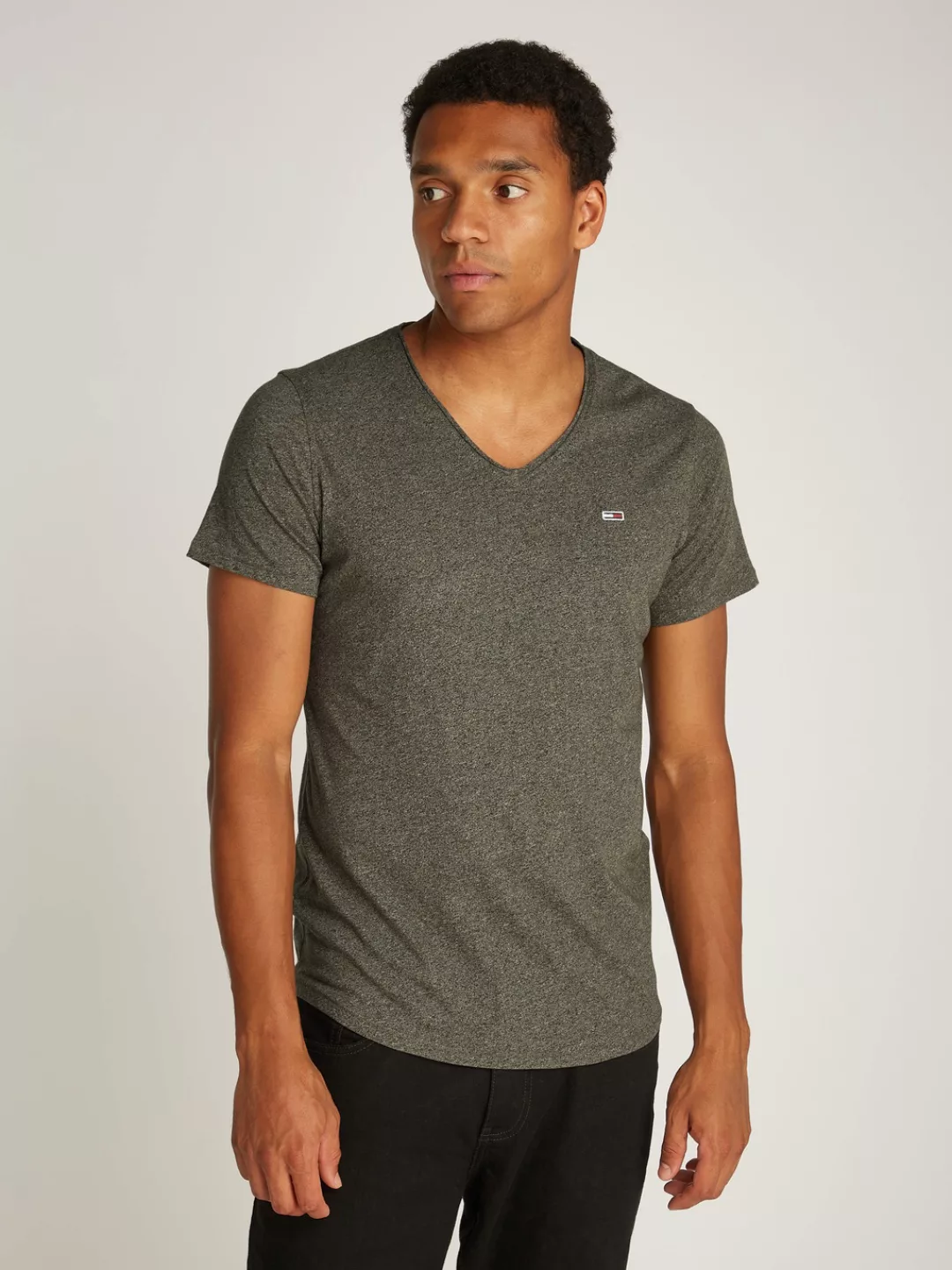 Tommy Jeans T-Shirt TJM XSLIM JASPE V mit V-Ausschnitt günstig online kaufen