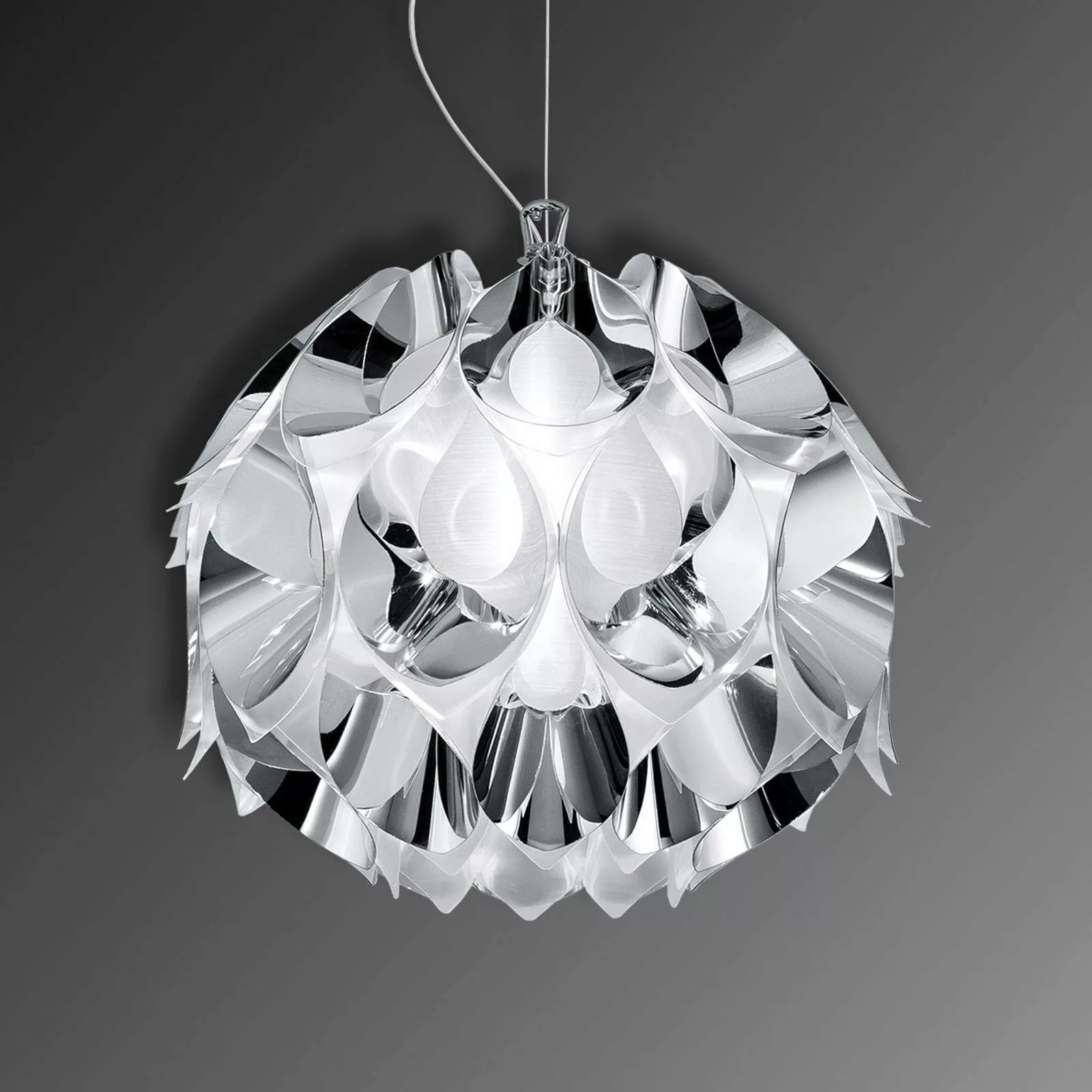 Slamp Flora - Design-Hängeleuchte, silber, 36 cm günstig online kaufen