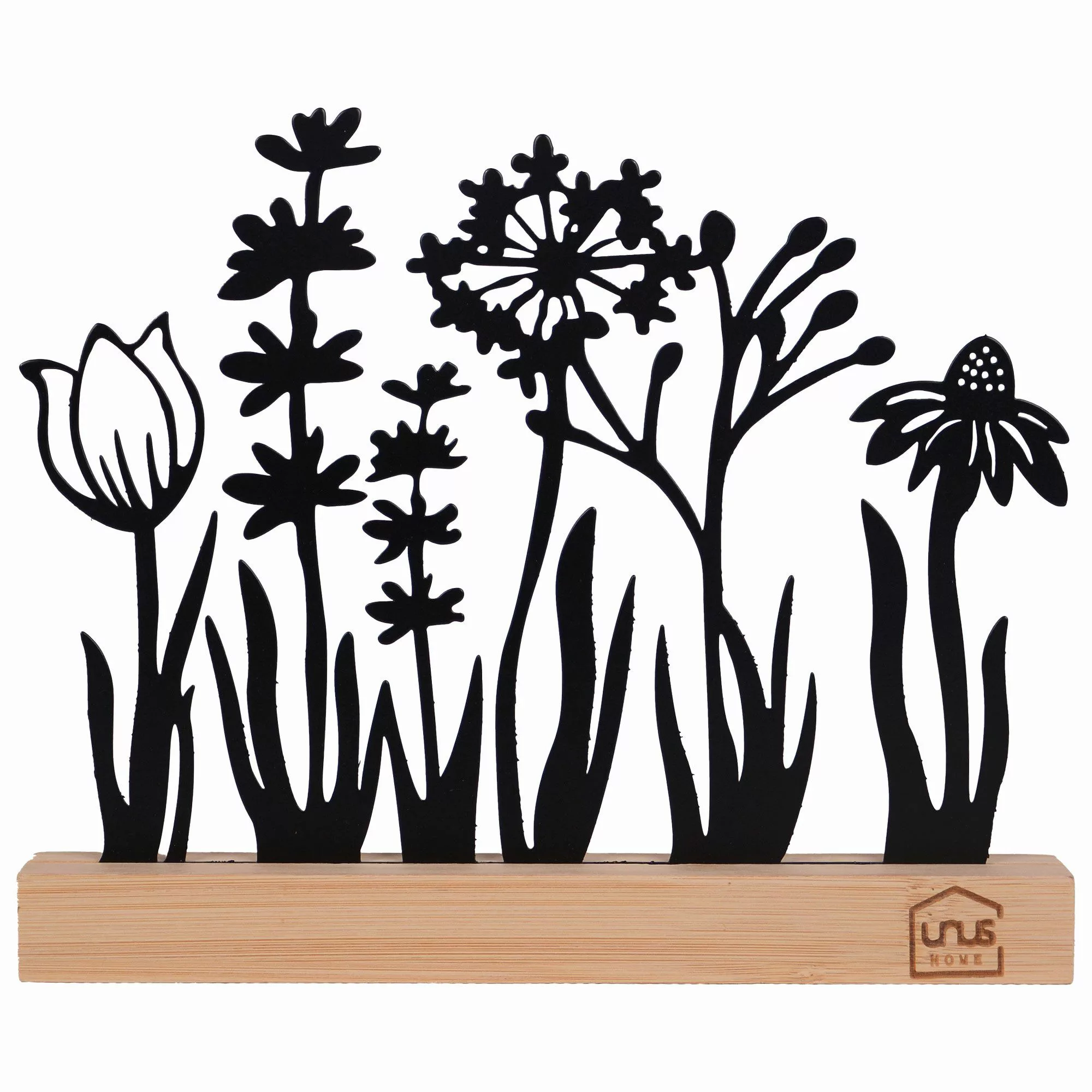 UNUS HOME Dekofigur Aufsteller Blumenwiese (Schwarz), günstig online kaufen