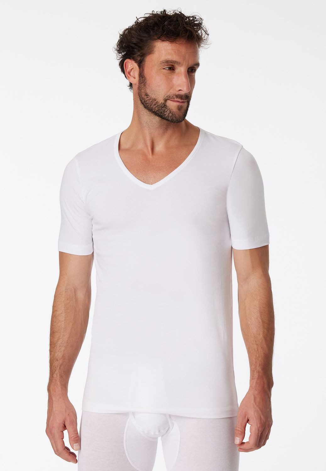 Schiesser T-Shirt V-Ausschnitt, kurzarm, im 4er günstig online kaufen