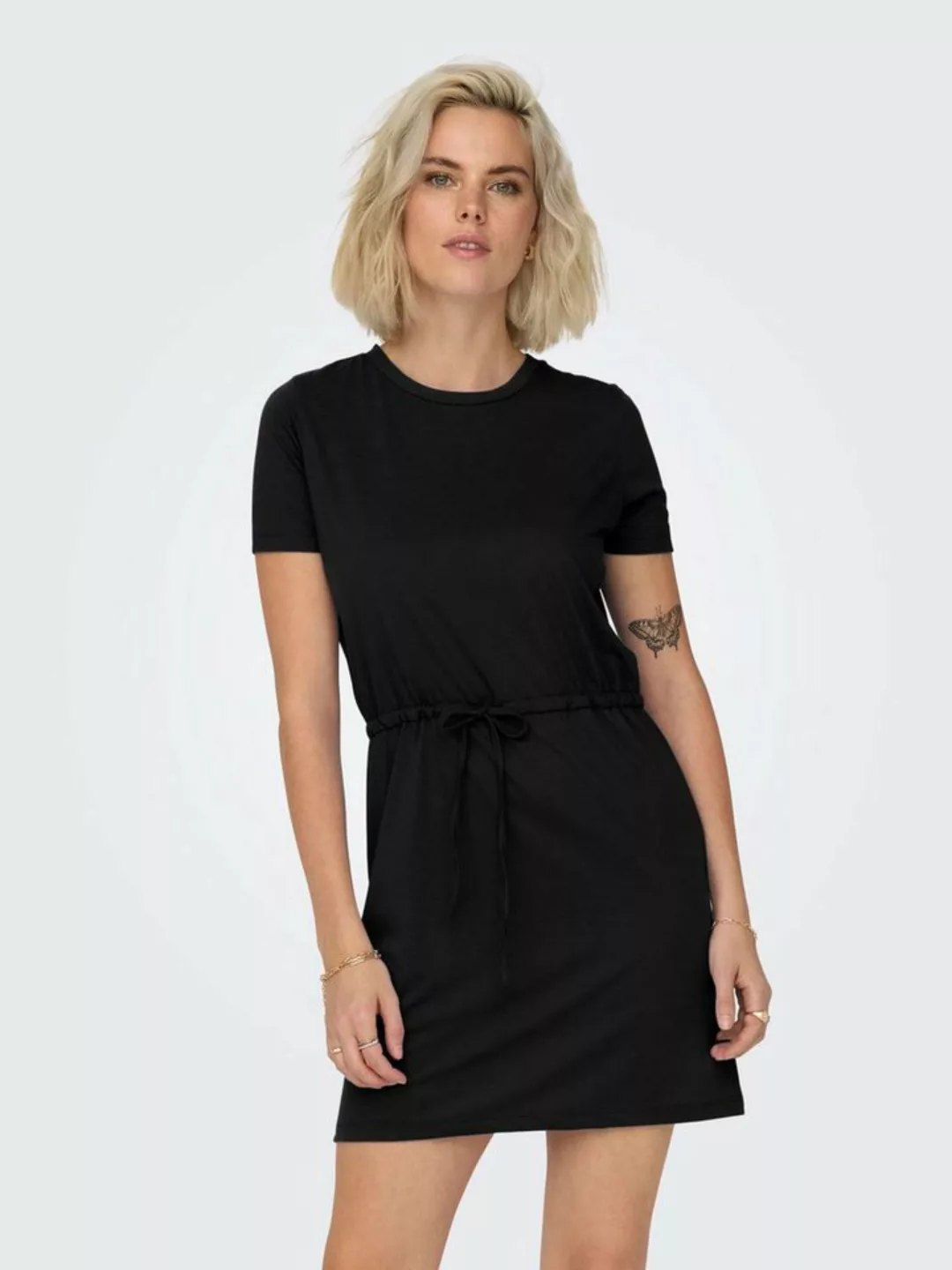 JACQUELINE de YONG Shirtkleid Leichtes Stoff Sommer Kleid mit Bindeband (mi günstig online kaufen