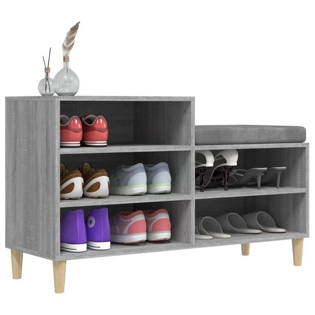 vidaXL Schuhschrank Schuhregal Grau Sonoma 102x36x60 cm Spanplatte günstig online kaufen