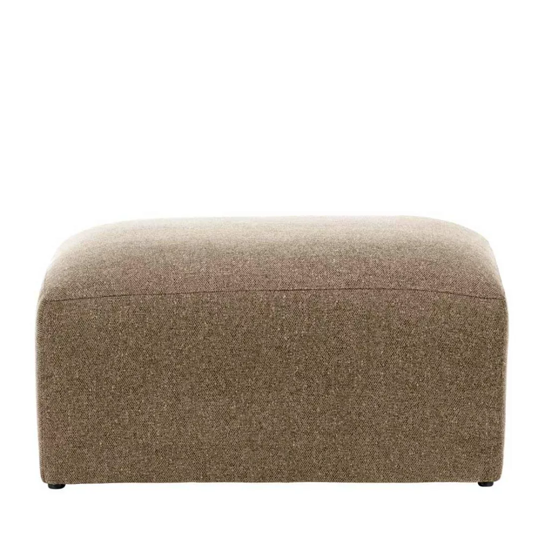 Couchhocker in Beige Chenillegewebe günstig online kaufen