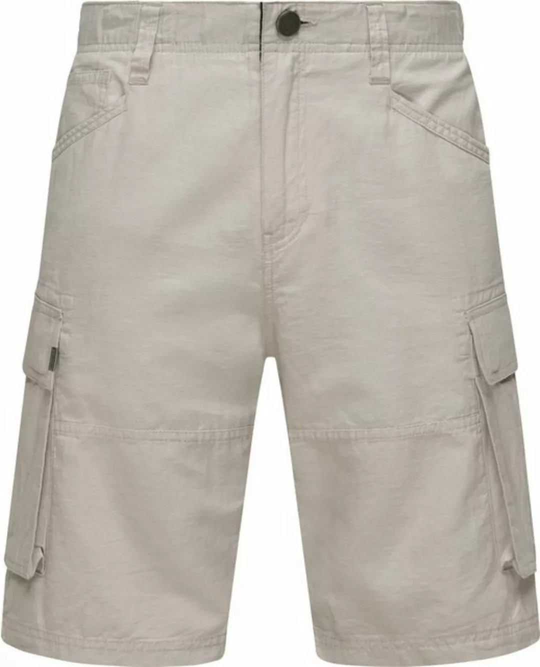 Ragwear Shorts Merly Linen (1-tlg) Kurze Leinenhose in Cargo-Optik günstig online kaufen