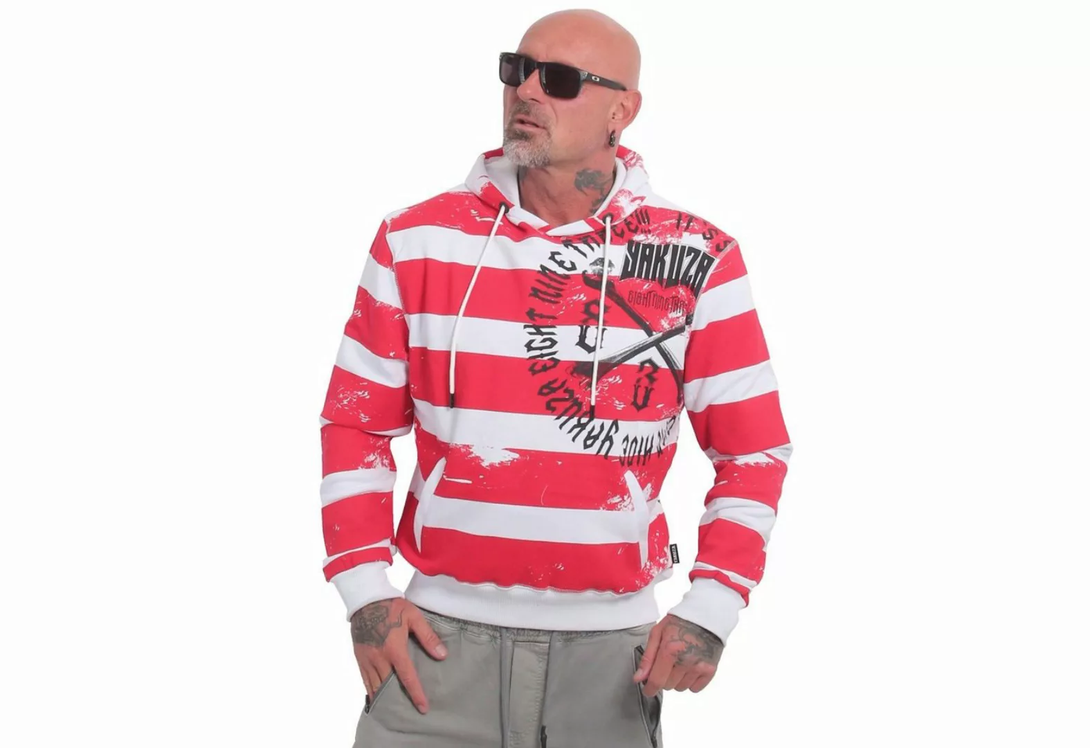 YAKUZA Hoodie Scary Stripes günstig online kaufen