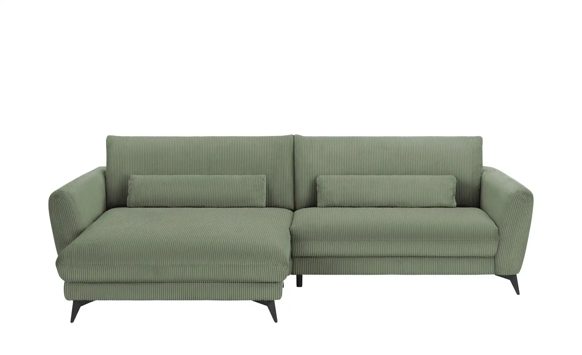 Ecksofa Cordstoff Amina ¦ grün ¦ Maße (cm): B: 288 H: 81 T: 194 Polstermöbe günstig online kaufen