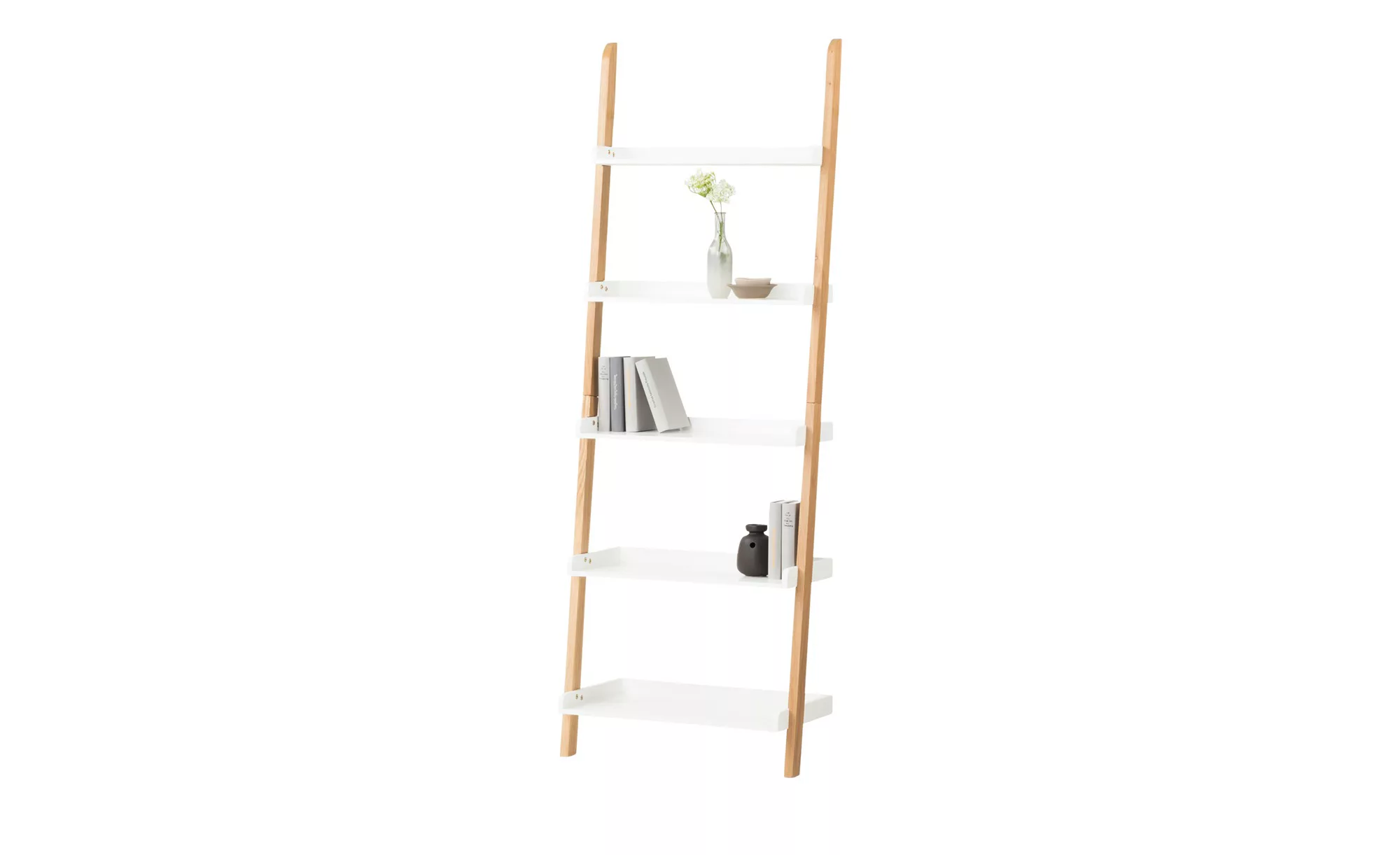 Leiterregal - weiß - 67 cm - 188 cm - 35 cm - Regale > Bücherregale - Möbel günstig online kaufen