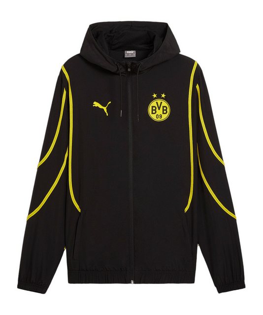 PUMA Sweatjacke BVB Dortmund Prematch Jacke 2024/2025 Baumwolle günstig online kaufen