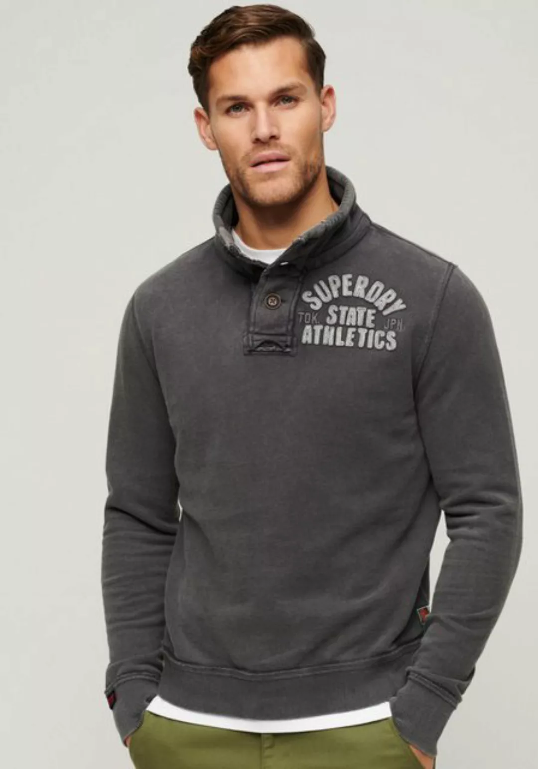 Superdry Sweatshirt "Vintage Athletic Henley Jumper" günstig online kaufen