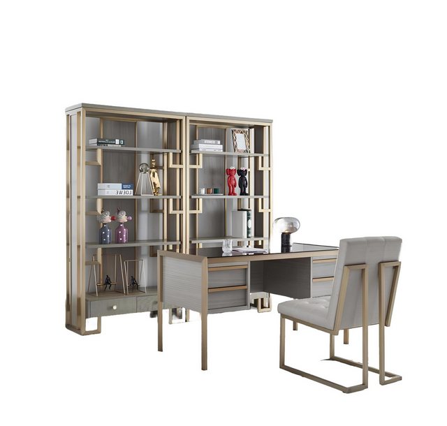 Xlmoebel Vitrine Exklusives Designer Büromöbel Set mit Tisch, Stuhl und Vit günstig online kaufen