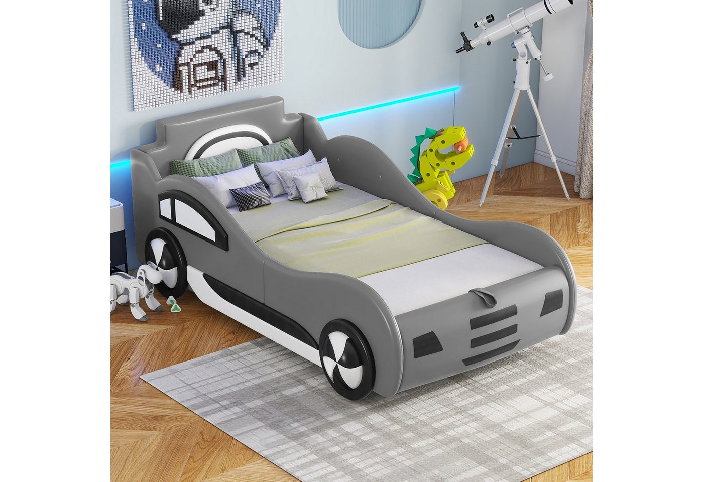 Gotagee Kinderbett Flachbett 90x200cm Modell Autobett Einzelbett Jugendbett günstig online kaufen