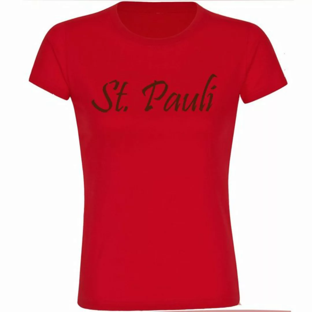 multifanshop T-Shirt Damen St. Pauli - Schriftzug - Frauen günstig online kaufen