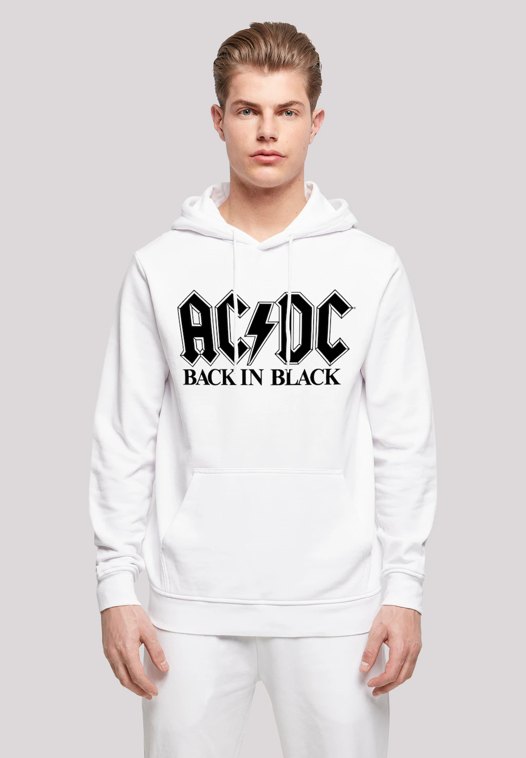 F4NT4STIC Kapuzenpullover "ACDC Rock Band Back In Black Logo", Print günstig online kaufen