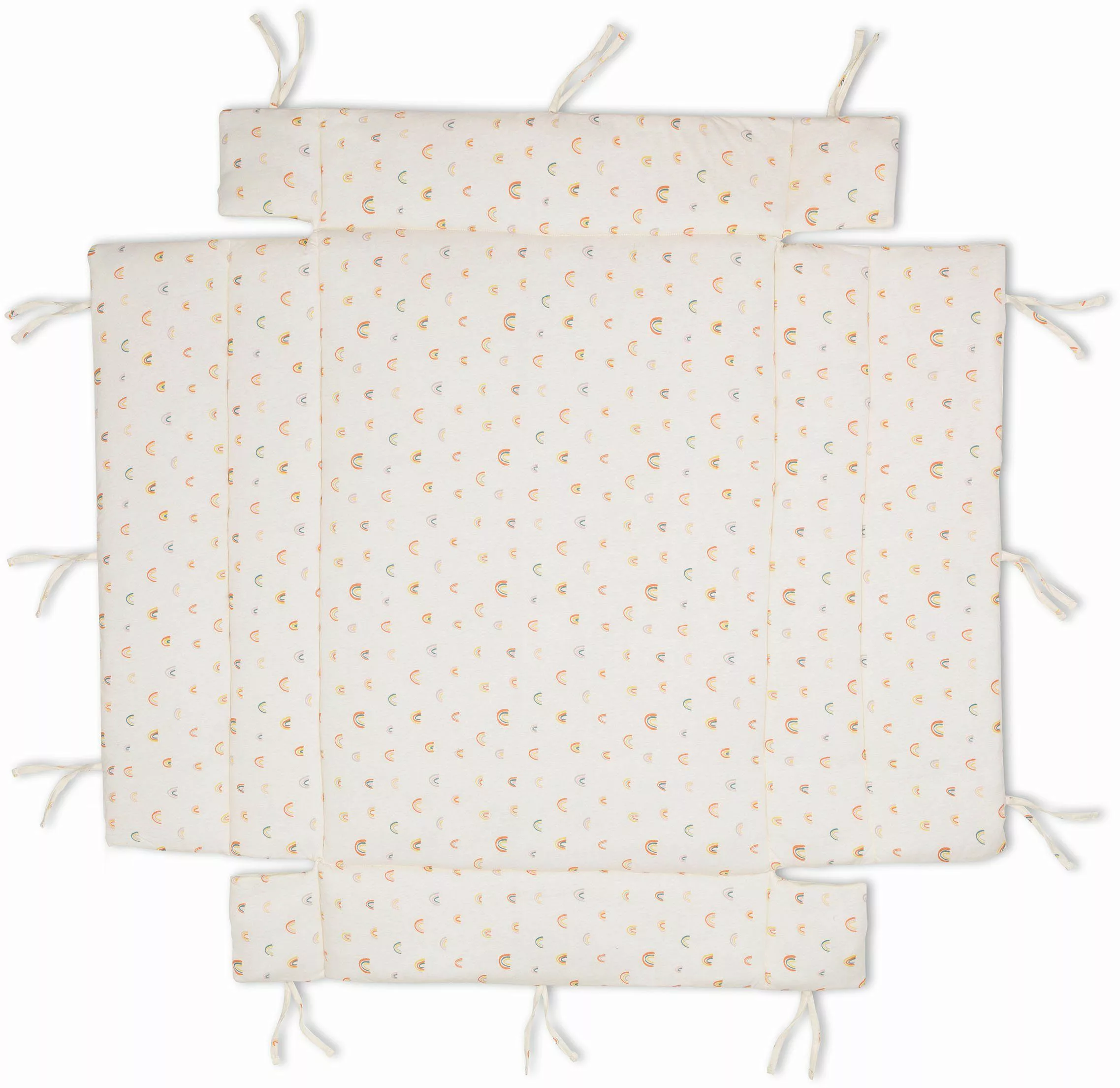 Fillikid Laufgittereinlage "Jersey, Rainbow beige" günstig online kaufen