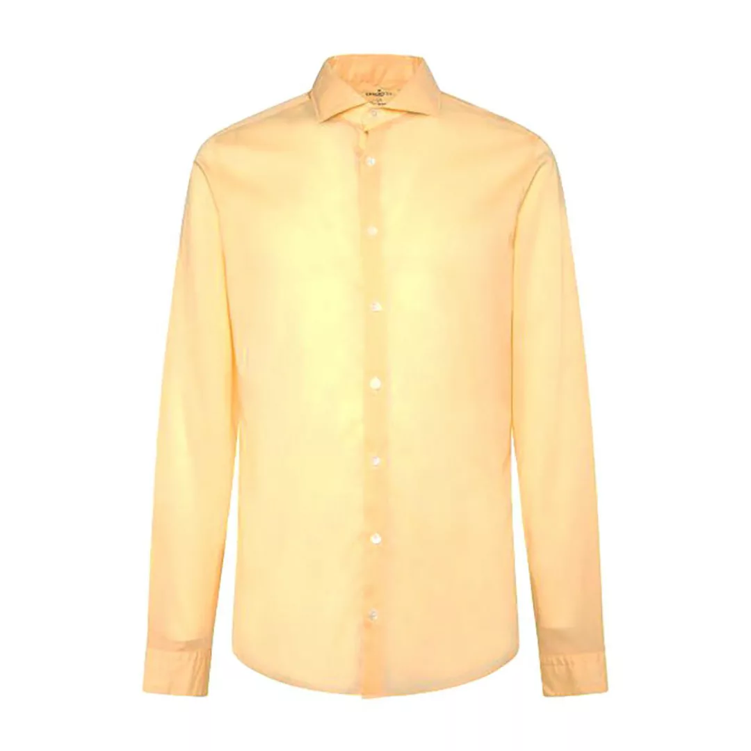 Hackett Piece Dyed Light Poplin Langarm Hemd XL Sunlight günstig online kaufen