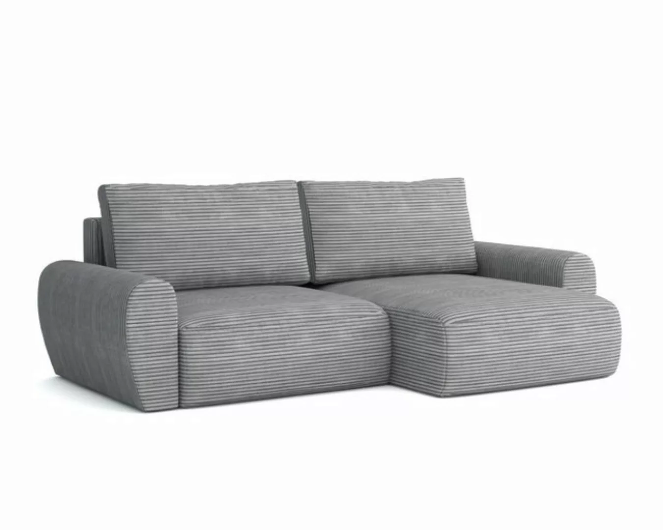 Deine Möbel 24 Wohnlandschaft HEIDI 253 cm breit Ecksofa Sofa Wohnzimmer L- günstig online kaufen