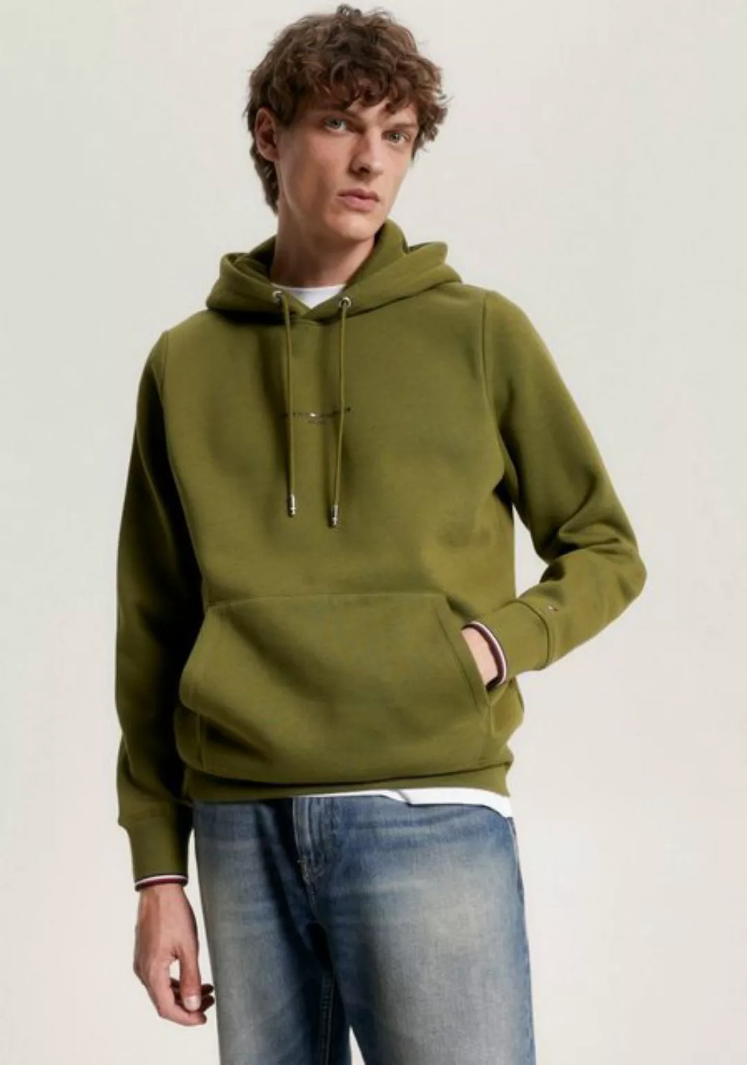 Tommy Hilfiger Hoodie TOMMY LOGO TIPPED HOODY Tommy-Tape innen am Ausschnit günstig online kaufen