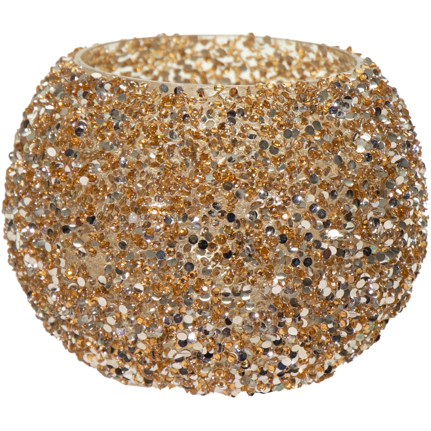 Mega Collections Pflanzgefäß Strass Ø 16 cm x 12 cm Gold günstig online kaufen