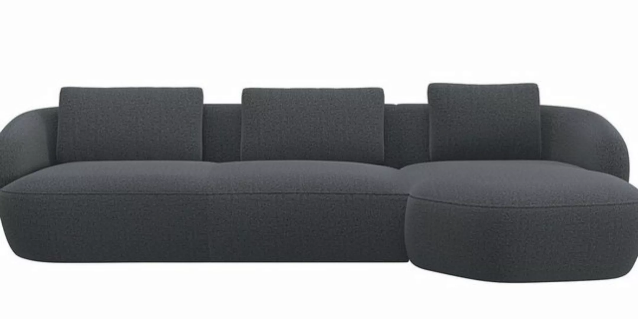 FLEXLUX Wohnlandschaft Torino, rund, L-Form, Sofa-Ecke mit Recamiere, Longc günstig online kaufen