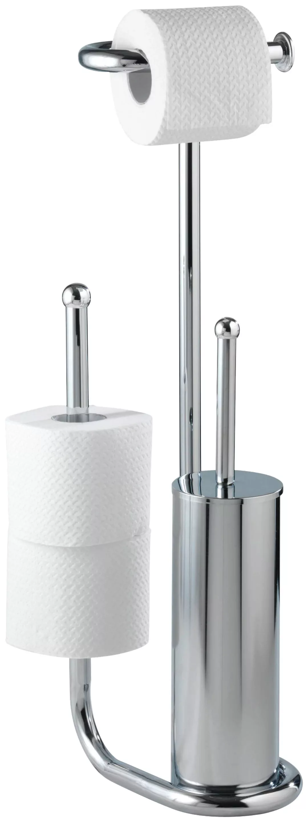 WENKO WC-Garnitur "Universalo", aus Edelstahl, integrierter Toilettenpapier günstig online kaufen