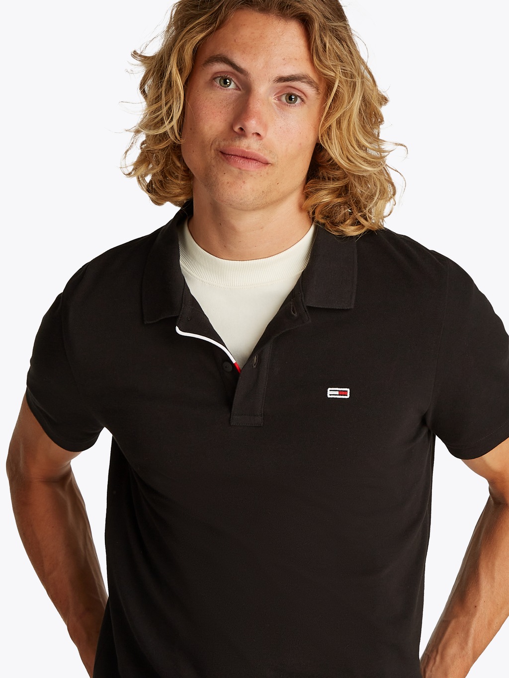 Tommy Jeans Poloshirt "TJM SLIM PLACKET POLO EXT" günstig online kaufen