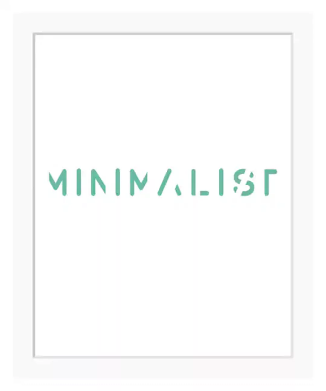 queence Bild »MINIMALIST«, Sprüche & Texte, Schrift, gerahmt günstig online kaufen