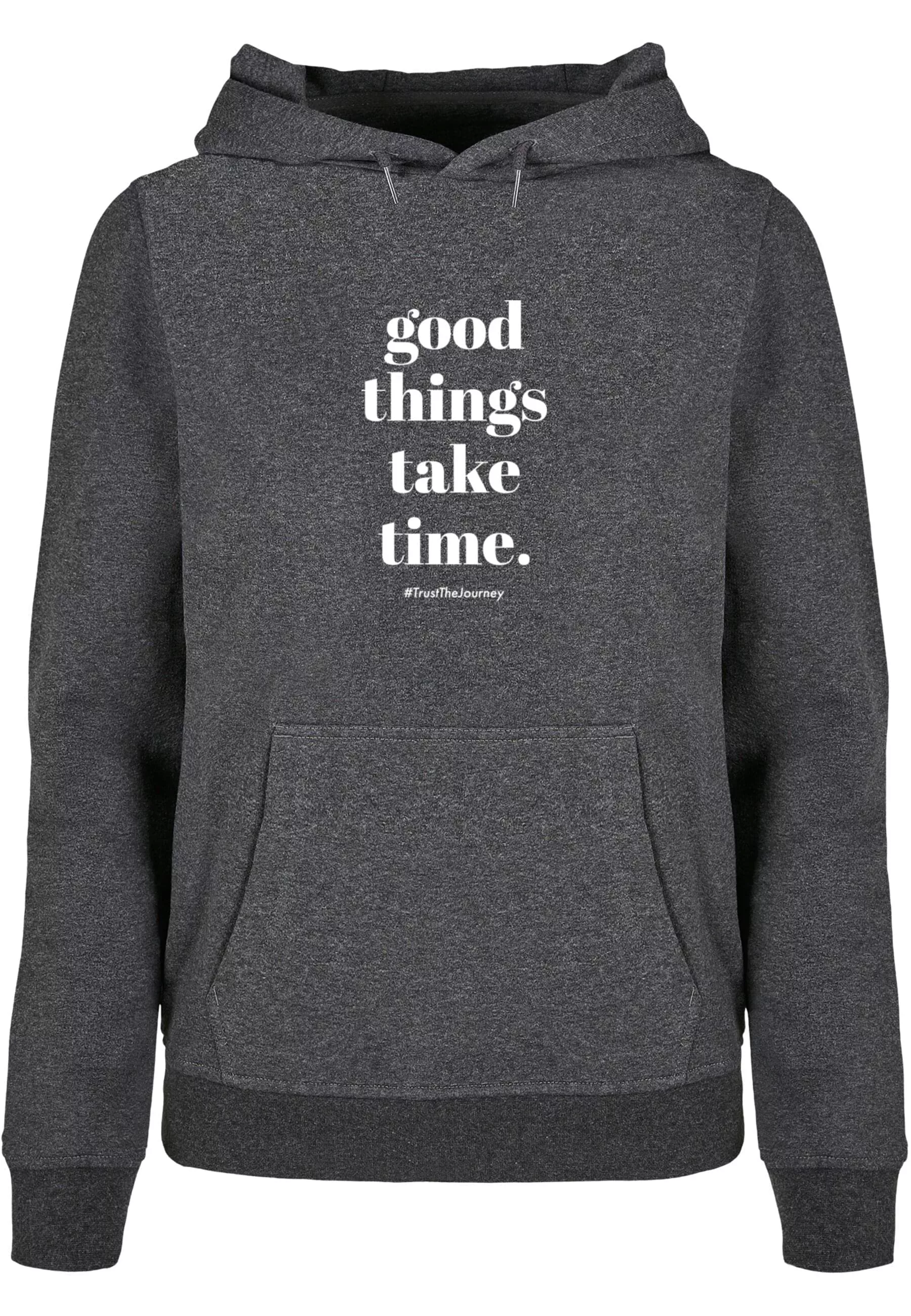 Merchcode Kapuzenpullover "Merchcode Damen Ladies Good Things Take Time Bas günstig online kaufen