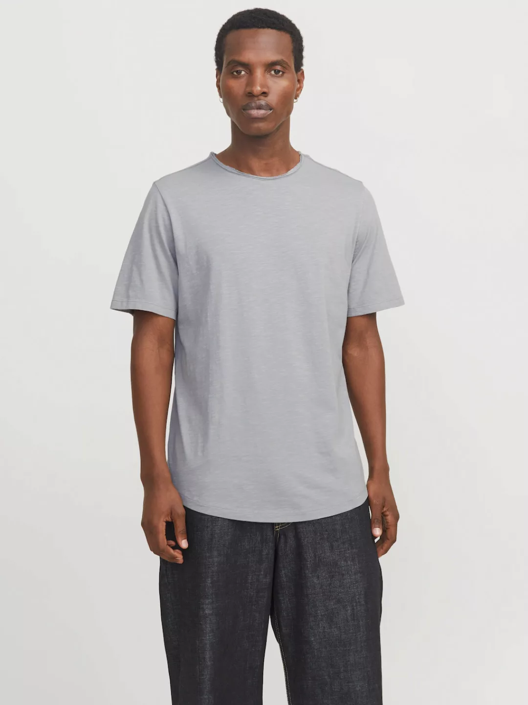 Jack & Jones Rundhalsshirt "JJEBASHER TEE O-NECK SS NOOS", mit Rundhalsauss günstig online kaufen