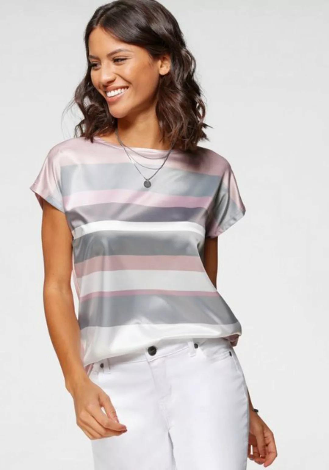 Laura Scott Shirtbluse in modischem Streifen-Design günstig online kaufen