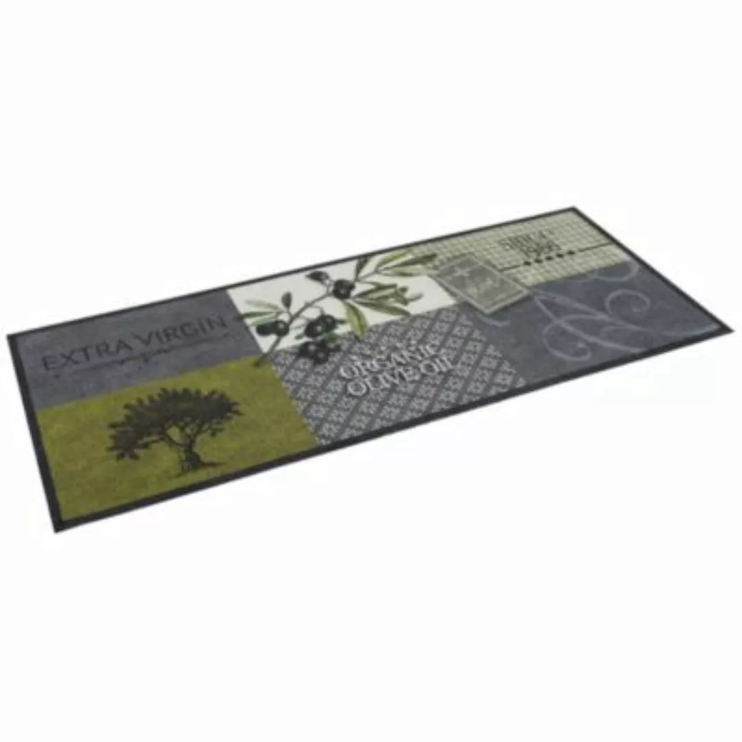 Pergamon Küchenläufer Teppich Trendy Olives Teppichläufer grau Gr. 60 x 150 günstig online kaufen
