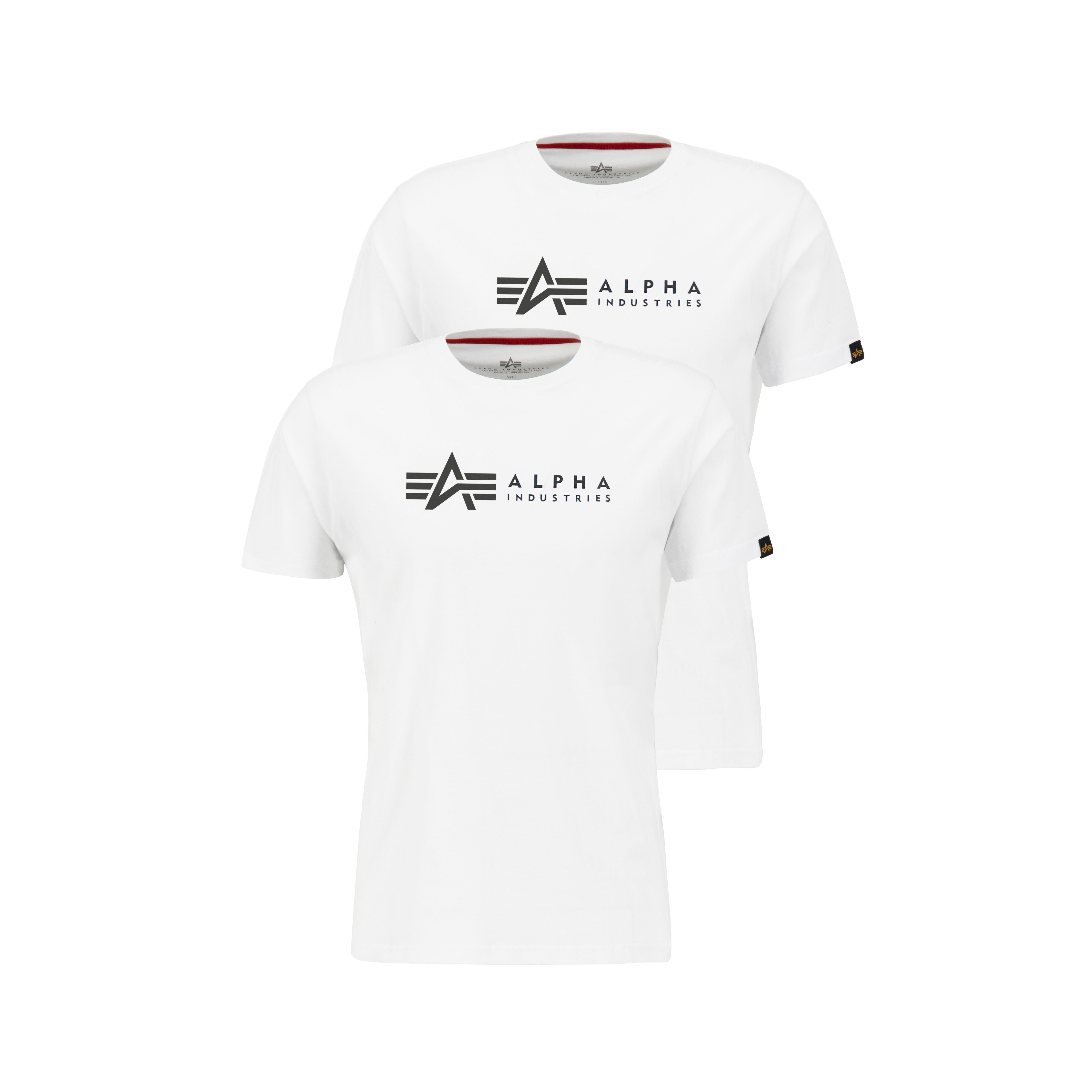 Alpha Industries Rundhalsshirt "Label T 2 Pack", (Packung, 2 tlg., 2er-Pack günstig online kaufen