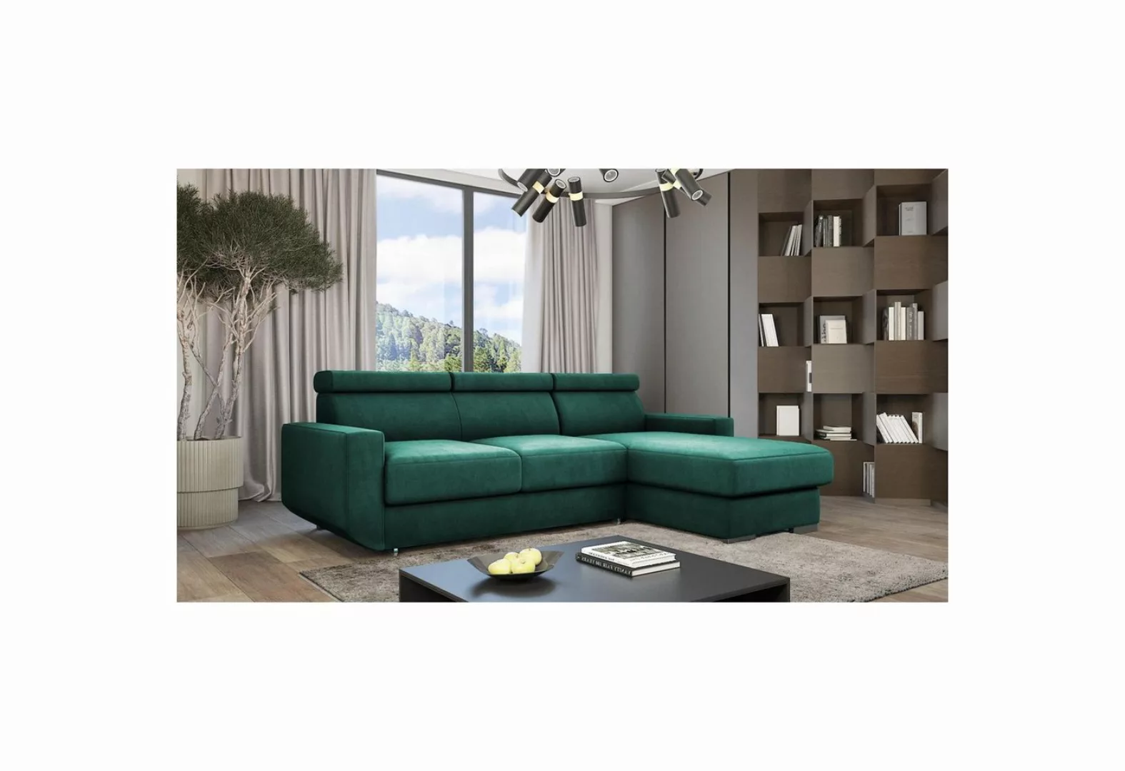 Beautysofa Ecksofa Bonny, universelle L-Form Sofa mit Wellenunterfederung, günstig online kaufen