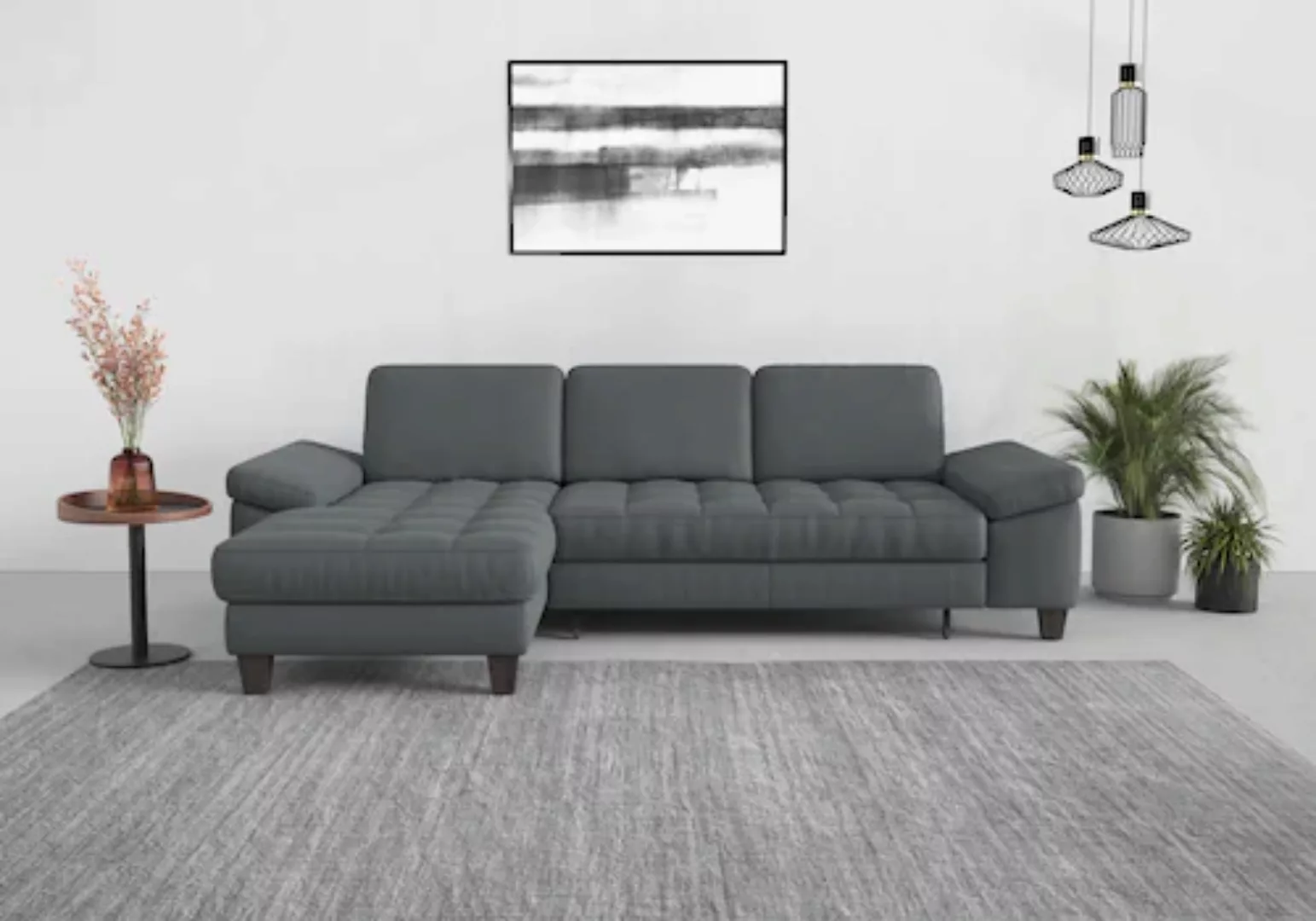 sit&more Ecksofa »Westham L-Form«, Recamiere, mit oder ohne Bettfunktion, B günstig online kaufen