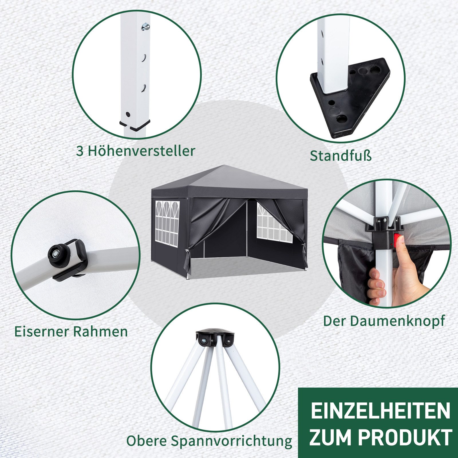 VINGLI Faltpavillon Pop Out Faltpavillon, BxT: günstig online kaufen