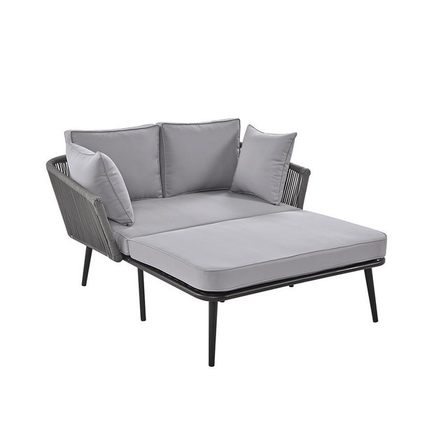 Veepeak Schlafsofa Gartensofa, Outdoor Lounge Stuhl, abnehmbare und waschba günstig online kaufen