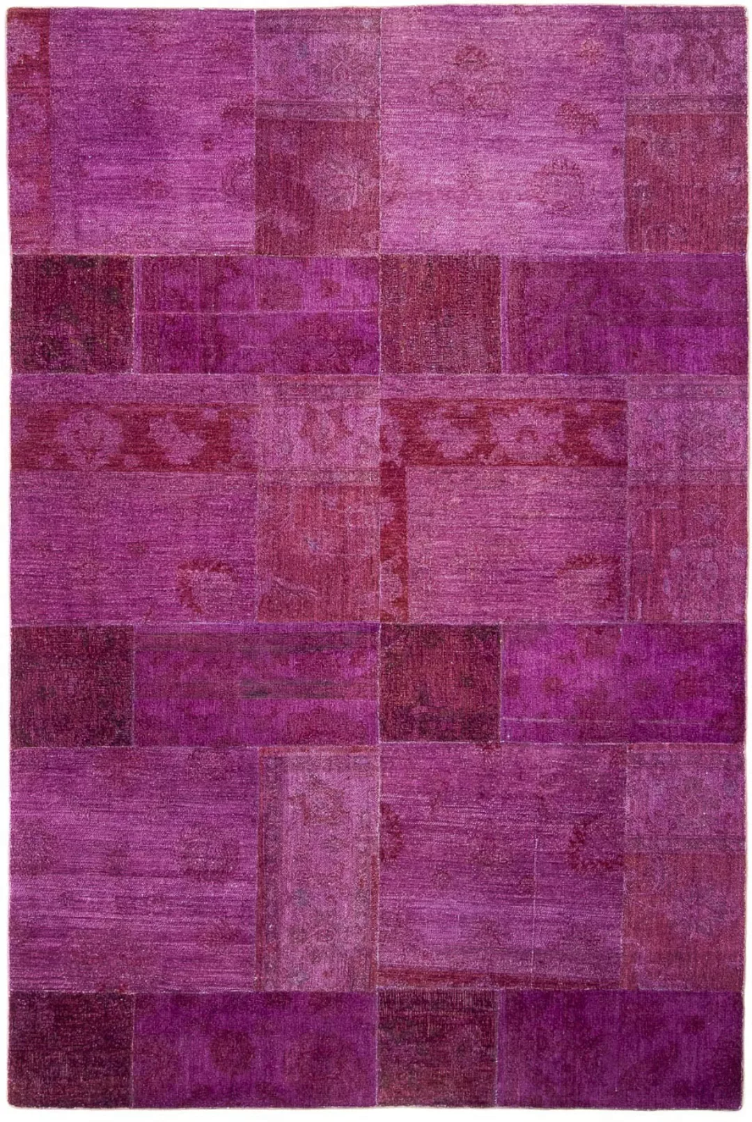 morgenland Teppich »Patchwork - 271 x 182 cm - lila«, rechteckig, 7 mm Höhe günstig online kaufen