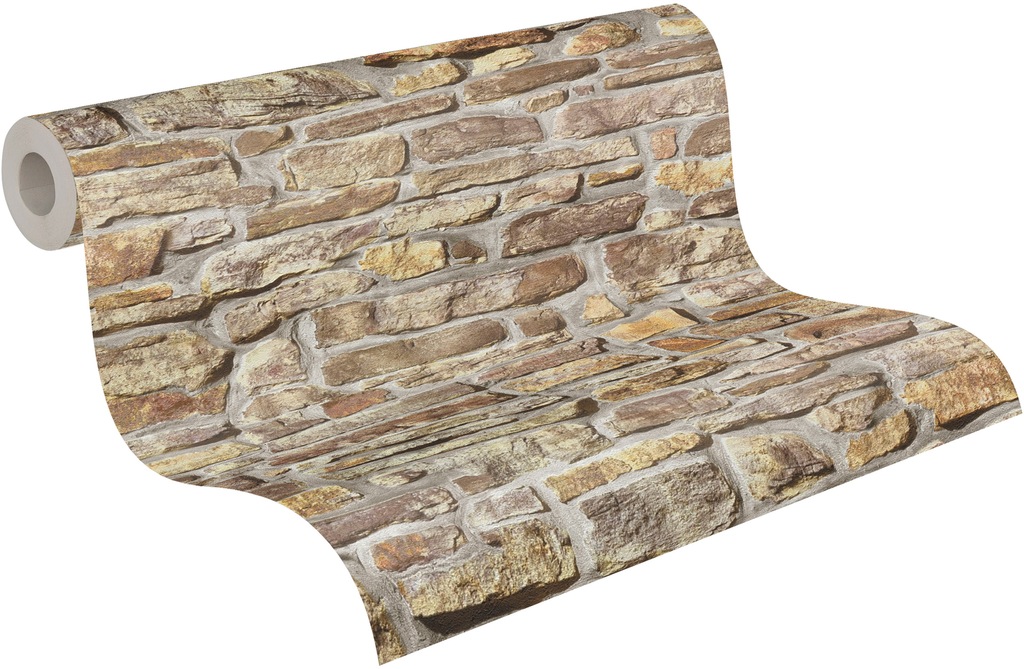 A.S. Création Vliestapete »Bricks & Stones Stein«, matt-gemustert-neutral, günstig online kaufen