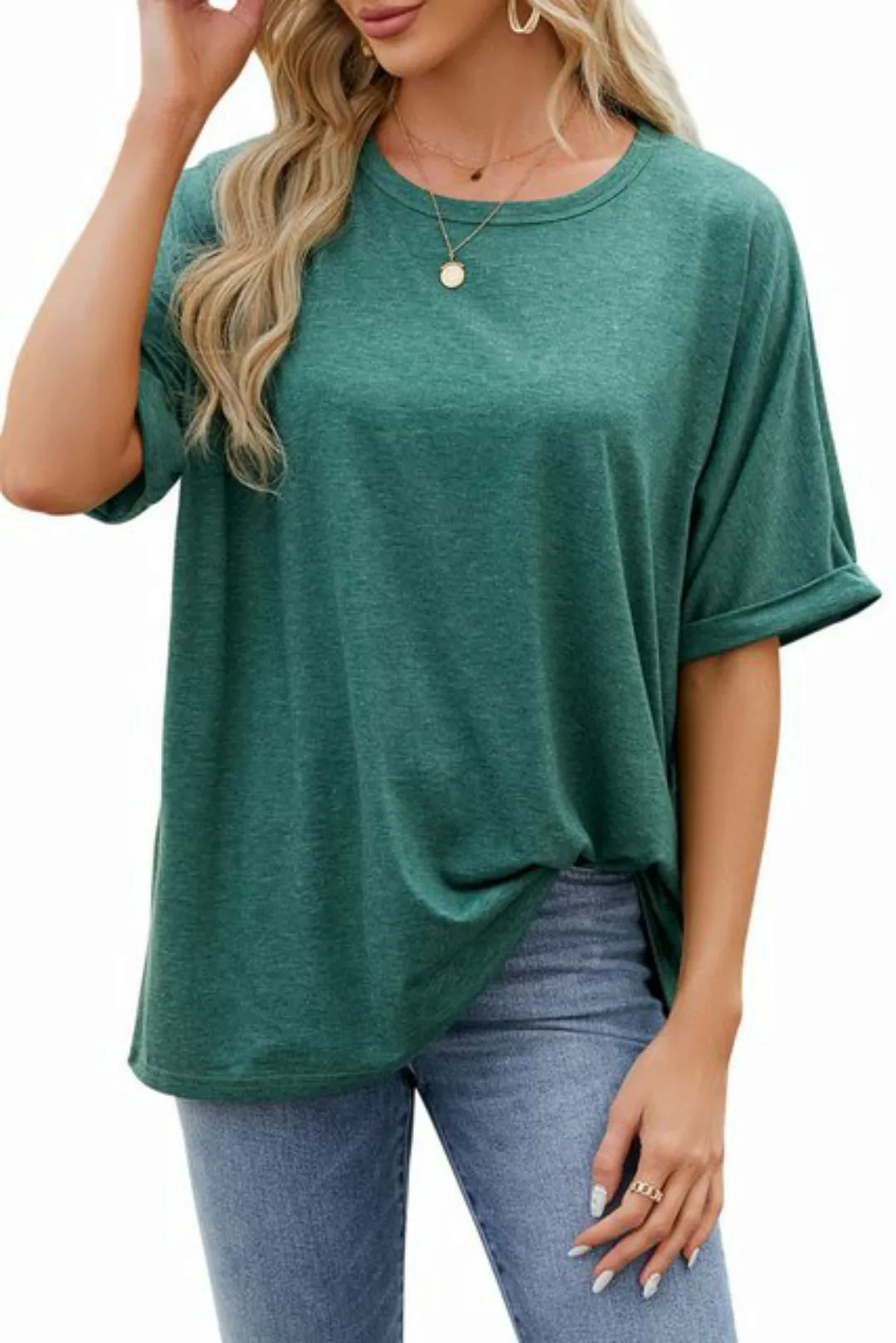 ENIX Kurzarmshirt Sommer Casual Fashion Y2K T-Shirt Kurzarm Top Übergroßes günstig online kaufen