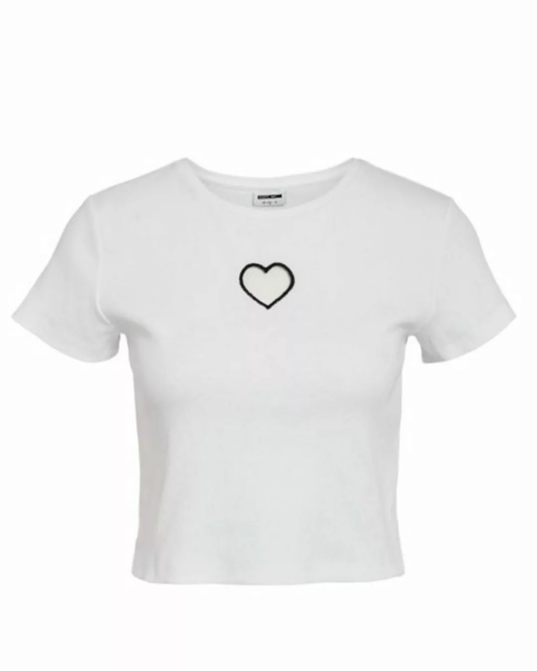 Noisy may T-Shirt T-Shirt Kurzarm Cut-out-Detail Rundhals Bauchfrei 7805 in günstig online kaufen